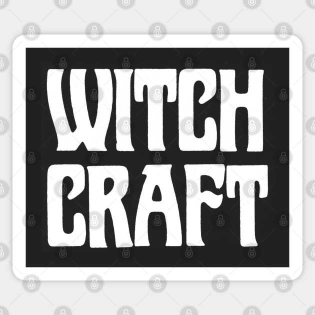 Witch Craft †††† Retro Typography Sticker by DankFutura